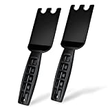 Nomiou 2 Pack Spatula Scraper for George Foreman Indoor Grills,Grill Cleaner Tool with Ergonomic Handle  Heat Resistant Tool for Panini Grill Press