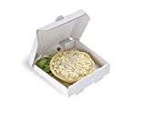 PacknWood Square Cardboard Mini Pizza Box, 3.5" x 3.5" (Case of 500) - White - 210MINIPIZZ