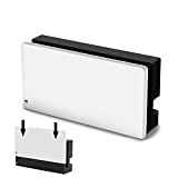TIKOdirect Custom Faceplate Cover for Nintendo Switch Charging Dock, Hard PC Slim Shell Anti-Scratch [No Screwdriver Installation] for Switch Dock, White