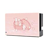GeekShare Anti Scratch Switch Dock Cover- Hard Faceplate Sleeve Pad for Switch Dock- DIY Replacement Shell Compatible with Nintendo Switch Dock(Steamed Bun Rabbit)