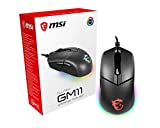 MSI Gaming 5000 Adjustable DPI RGB USB Gaming Grade Optical Wired Gaming Mouse (Clutch GM11) (S12-0401650-CLA)