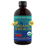 Organic Castor Oil - 16.9oz (500ml) - by Queen of the Thrones 100% Pure, USDA Certified, Cold Presses & Hexane Free & Extra Virgin