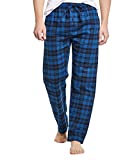 CYZ Men's 100% Cotton Super Soft Flannel Plaid Pajama Pants, Blue Plaid, Mens Size: X-Large