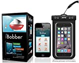 iBobber Wireless Bluetooth Smart Fish Finder for iOS and Android devices & JOTO Universal Waterproof CellPhone Case (Bundle)