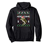Merry Fishmas Ugly Christmas Sweater Funny Angler Fishing Pullover Hoodie