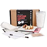 Global Grub DIY Fortune Cookie Kit - Personalized Fortune Cookies Kit Includes Pastry Flour, Sugar, Cocoa Powder, Baking Mat, Paper Fortunes, Edible Ink Pen, Step-by-Step Instructions. Makes 48.