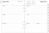 2022 Weekly & Monthly Planner Refill for A5 Ring Binder, 5-1/2" x 8-1/4", from January 2022 to December 2022, 6-Hole Punched