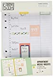 Carpe Diem Appt Planner Essentials Vertical Appointment Weekly Inserts