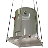 Holdrite 30-SWHP-M Ceiling Mounted Suspended Water Heater QuickStand with Drain Pan, 24 Inch x 24 Inch x 4 Inch