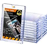 10 Pieces Magnetic Card Holder 35 Pt Trading Card Protector, Baseball Card Protector, Acrylic Card Holder Clear Display Card Protector for Baseball Football Sports Game Card Storage and Display