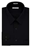 Van Heusen Regular Fit Long Sleeve Dress Shirt BLACK 16 Nk 34-35 Sl