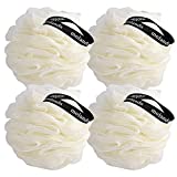 4 Packs Shower Loofahs Balls , Bath Shower Loofah Sponge Pouf Body Scrubber Exfoliator ,60g/pcs Bath Loofash