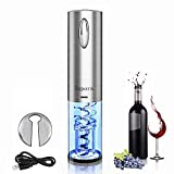 Zupora Electric Wine Opener, Electric Wine Bottle Opener Automatic Wine Opener Electric Corkscrew Wine Opener Electric Rechargeable, Electric Bottle Opener Electronic Wine Openers Christmas Gifts