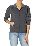 Hanes Women's EcoSmart Full-Zip Hoodie Sweatshirt, Slate Heather, x Large