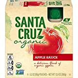 Santa Cruz Organic Apple Sauce Pouch, 4-3.2 Ounce Pouches (Pack of 6)