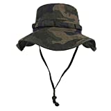 Phaiy Bucket Hat Wide Brim UV Protection Sun Hat Boonie Hats Fishing Hiking Safari Outdoor Hats for Men and Women Camo