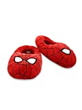 Marvel Spider-Man Mooshy Plush Adult Mens Slippers (Small, Red)