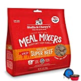 Stella & Chewy's Freeze Dried Dog Food,Snacks Super Meal Mixers 18-Ounce Bag, Bundle Pack with Hotspot Pets Food Bowl (Super Beef)