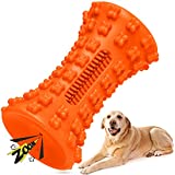 Dogs Squeaky Toys for Aggressive Chewers Medium and Large Breed Tough Strong Indestructible Dog Chew Toy Heavy Duty Teeth Cleaning Interactive Fetching Tug of War Rubber Pets Birthday