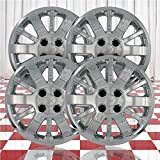 Brighter Design Set of 4 15" Screw-on Chrome Hubcaps for Chevy Cobalt 2005-2010