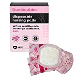 Bamboobies Nursing Pads for Breastfeeding, 60 Count, Disposable Breast Pads for Sensitive Skin, Super-Absorbent Milk Proof Pads, Perfect Baby Shower Gifts