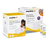 Medela Breast Care Set for Breastfeeding & Breast Pumping Moms, 4Piece Set, Ultra Thin Disposable Nursing Pads 60 Ct, Super Absorbency Pads 60 Ct, (2) Tender Care Lanolin 0.3 Oz Tubes
