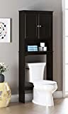 Spirich Home Bathroom Shelf Over-The-Toilet, Bathroom SpaceSaver, Bathroom Storage Cabinet Organizer, Espresso