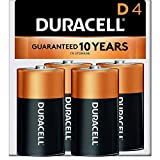 Duracell - CopperTop D Alkaline Batteries with recloseable package - long lasting, all-purpose D battery for household and business - 4 count