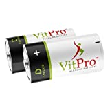 D Batteries | 4 Pack | All-Purpose Alkaline Batteries | 5-Years Shelf Life | Easy to Open | Premium Batteries (4 Pack) | VitPro