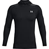 Under Armour Men's ColdGear Armour Fitted Hoodie , Black (001)/White , Large