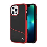 ZIZO Division Series for iPhone 13 Pro Max Case - Sleek Modern Protection - Black & Red