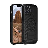 Rokform - iPhone 13 Pro Max Case, Rugged Series, Dual Magnet Plus MagSafe Compatible, Magnetic Protective Apple Gear, iPhone Cover with RokLock Twist Lock, Drop Tested Armor (Black)