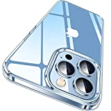 CASEKOO Crystal Clear Designed for iPhone 13 Pro Case, [Not Yellowing] [Military Grade Drop Protection] Shockproof Protective Phone Case 6.1 inch 2021 (Clear)