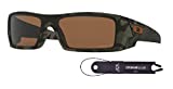 Oakley Gascan OO9014 901451 Matte Olive Camo/Prizm Tungsten Polarized Sunglasses For Men + Oakley Leash