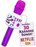 Move2Play Bluetooth & 30 Famous Songs Kids Karaoke Microphone, Gift for Girls Age 4 5 6 7 8 Years Olds