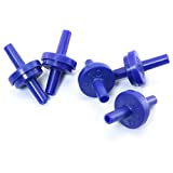 ZRM&E 5pcs One Way Non-Return Check Valve Aquarium Co2 System Air Pump Fish Aquarium Tube Hose Part Supplies Blue