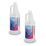 Isopropyl Alcohol 99% (IPA) - USP-NF Medical Grade Concentrated Rubbing Alcohol - Made in USA - 34 Fl Oz/Quart (2 Pack)