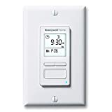 Honeywell Home RPLS740B1008 Econoswitch 7-Day Programmable Light Switch Timer, White