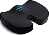 WAOAW Seat Cushion, Office Chair Cushions Butt Pillow for Car Long Sitting, Memory Foam Chair Pad for Back, Coccyx, Tailbone Pain Relief (Black)