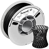 DURAMIC 3D PLA Plus Filament 1.75mm Black 1kg, 1.75 PLA Pro 3D Printer Filament 8 Times Strength, 1kg Cardboard Spool 3D Printing Filament Dimensional Accuracy 99% +/- 0.03 mm