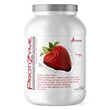 Metabolic Nutrition | Protizyme | 100% Whey Protein Powder | High Protein, Low Carb, Low Fat with Digestive Enzymes, 24 Essential Vitamins and Minerals | Strawberry Creme, 2 Pound