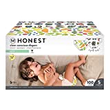 The Honest Company, Super Club Box, Clean Conscious Diapers, So Delish + All The Letters, Size 5, 100 Count (Packaging + Print May Vary)