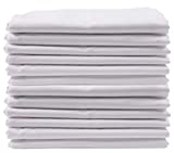 KAF Home Brushed Microfiber Pillow Cases Bulk Pack | Set of 12 Standard Queen Sized Pillow Cases | White | Perfect to Control Allergies and Insure Sound, Luxurious Sleep