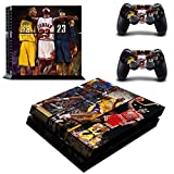 Vanknight PS4 Console Skin PS4 Controller Skins Basketball 3 Goat Video Game Console Vinyl Sticker Wrap Decal for Playstation
