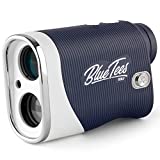 Blue Tees Golf - Series 3 Max with Laser Rangefinder with Slope Switch - 900 Yards Range, Slope Measurement, Magnetic Strip, Ambient Display, Flag Lock with Pulse Vibration, 7X Magnification - Navy