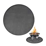 Fire Pit Mat, Bonfires, Lawn, Patio, Chiminea, Deck Defender, Under Grill Mat, BBQ Mat, Heat Shield, Fire Resistant Pad for Outdoors (48 Inch Round)