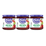 Fody Foods Vegan Mild Salsa Pack | Chunky Tomato Jalapeno Salsa | Low FODMAP Certified | Gut Friendly IBS Friendly Kitchen Staple | Gluten Free Lactose Free Non GMO | 3 Jars, 16 Ounces