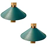 Woodlink Metal Wrap Around Bird House and Feeder Squirrel Baffle Guard for 4 x 4 Inch Pole Post (2 Pack)