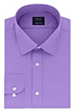 Arrow 1851 men's Poplin (Available in Regular, Slim, Fitted, and Extreme Slim Fits) Dress Shirt, Lavender, 16 -16.5 Neck 34 -35 Sleeve Large US