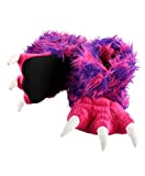 Lazy One Animal Paw Slippers for Kids and Adults, Fun Costume for Kids, Cozy Furry Slippers (Pink Monster, Medium)